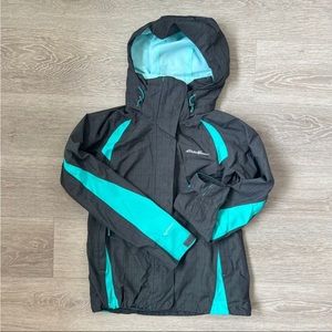 Eddie Bauer Weatheredge Plus Ski or Snowboard Jacket, Gray & Teal, Small